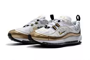 nike drops muted air max 98 gold white
